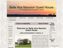Tablet Screenshot of belleairemansion.com